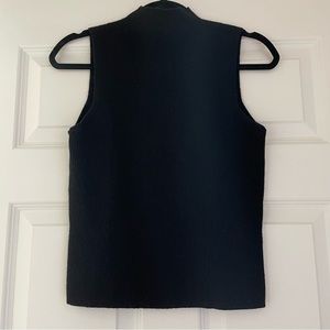 Black cashmere mock neck sweater sz M Ann Taylor